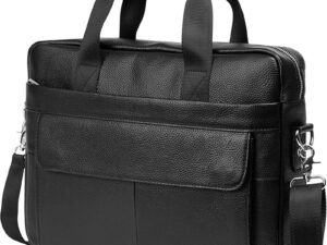 BTDAO Leather Briefcase 15 inch